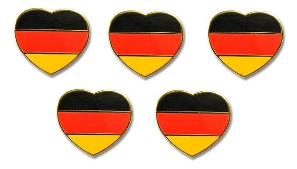 Deutschland Herz Flaggenpin