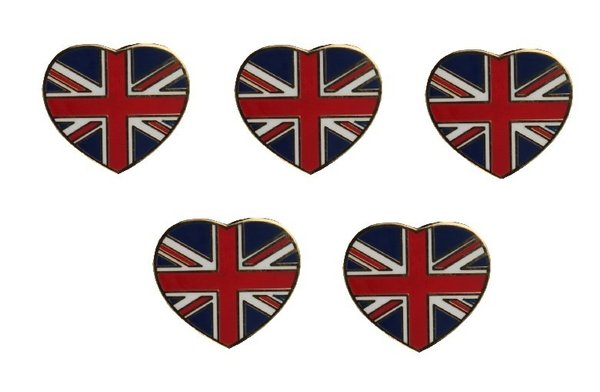 Großbritannien Herz Flaggenpin