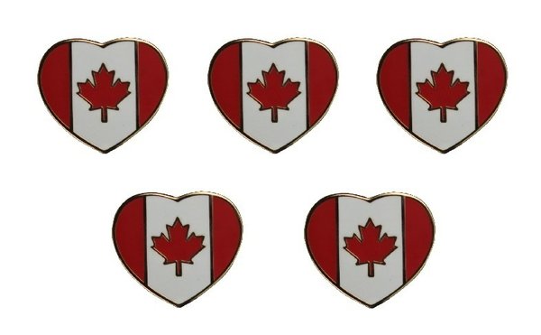 Kanada Herz Flaggenpin