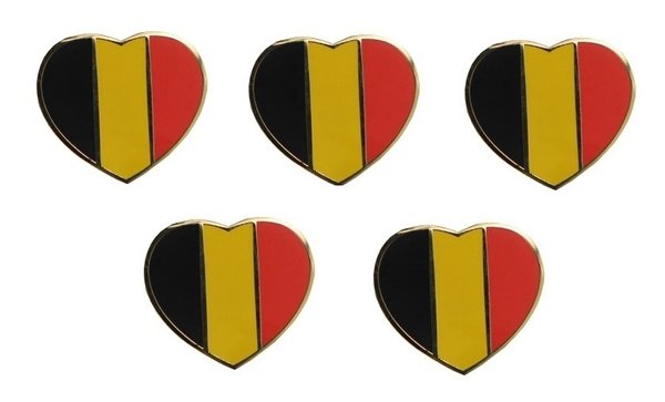Belgien Herz Flaggenpin