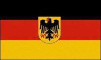 Deutschland mit Adler Stockflagge 30*45 cm