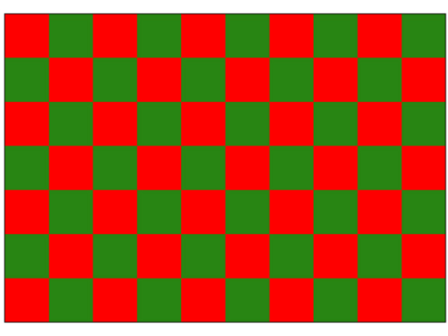 Rot/Grün Karo Flagge 90*150 cm