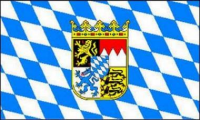 Bayern mit Wappen Flagge 150 x 250 cm