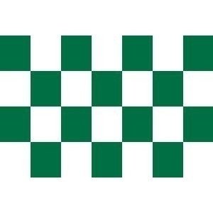Karo Grün-Weiß Flagge 60*90cm