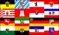 Outdoor-Hissflagge Deutschland mit Bundesländern 90*150 cm