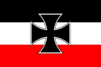 Outdoor-Hissflagge Deutsches Reich Gösch der Kriegsschiffe 90*150 cm