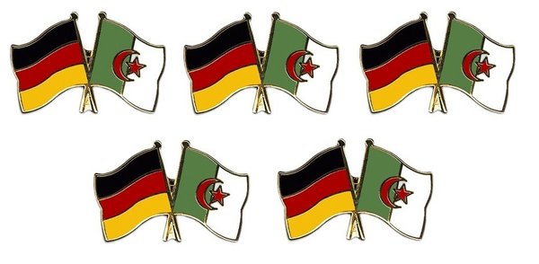 Deutschland - Algerien  Freundschaftspin ca. 22 mm