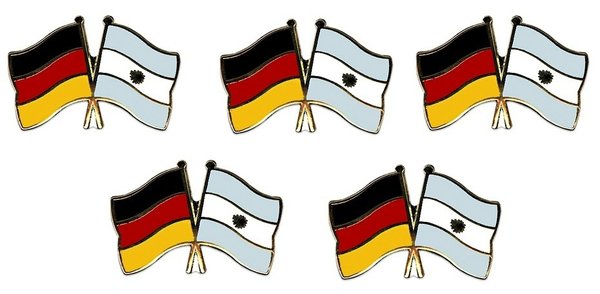 Deutschland - Argentinien  Freundschaftspin ca. 22 mm