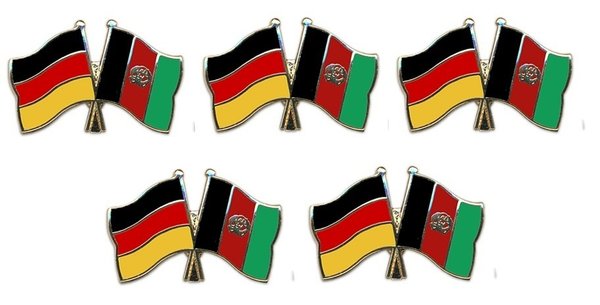 Deutschland - Afganistan  Freundschaftspin ca. 22 mm