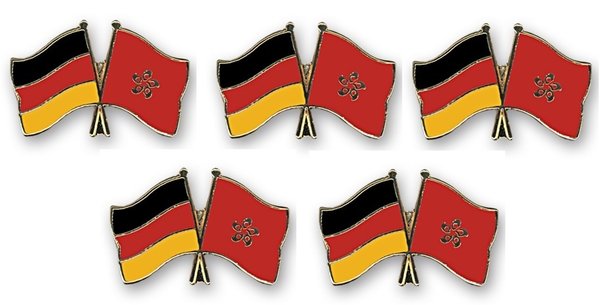 Deutschland - Hong Kong  Freundschaftspin ca. 22 mm