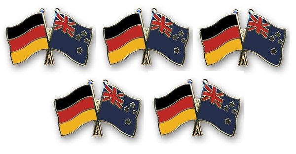 Deutschland - Neuseeland  Freundschaftspin ca. 22 mm