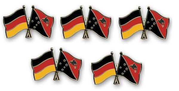 Deutschland - Papua-Neuginea  Freundschaftspin ca. 22 mm