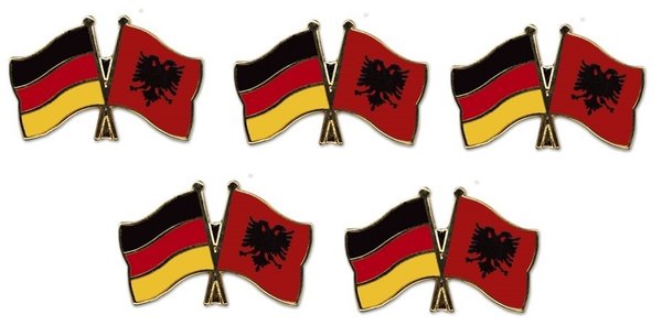 Deutschland - Albanien  Freundschaftspin ca. 22 mm