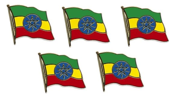Äthiopien   Flaggenpin ca. 20 mm