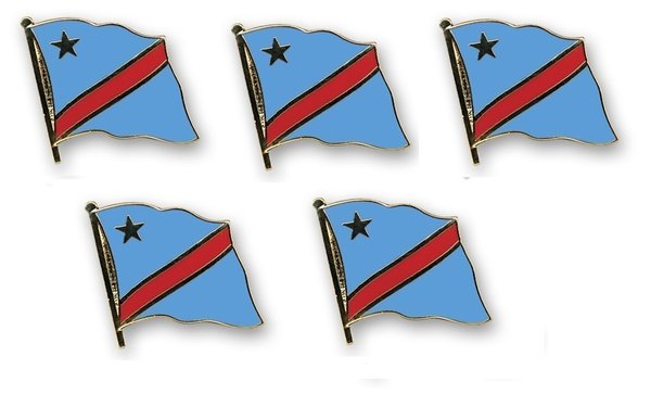Kongo Demokratische Republik  Flaggenpin ca. 20 mm
