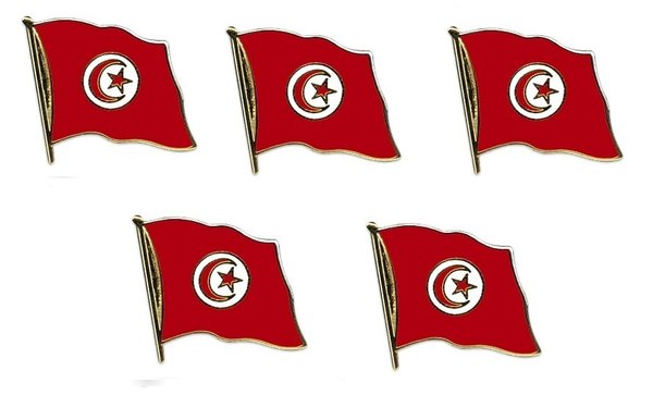 Tunesien  Flaggenpin ca. 20 mm