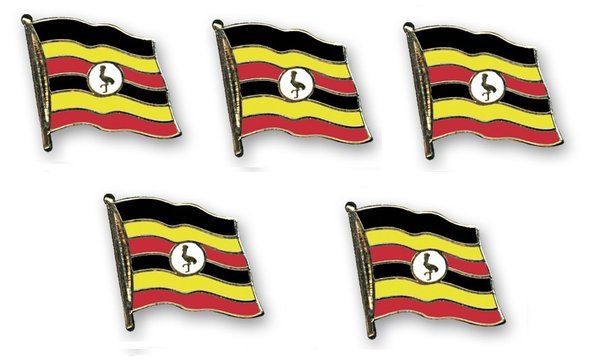 Uganda  Flaggenpin ca. 20 mm
