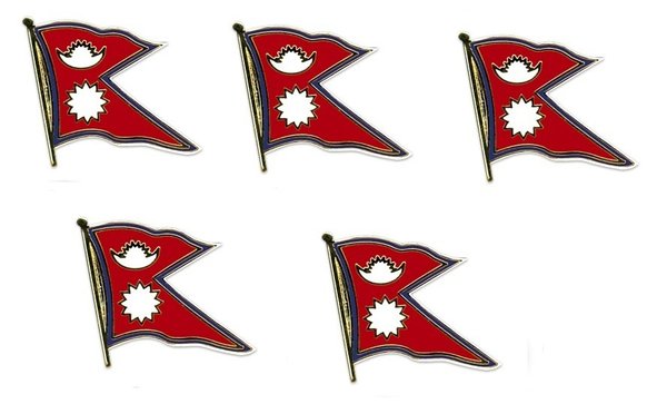 Nepal  Flaggenpin ca. 20 mm