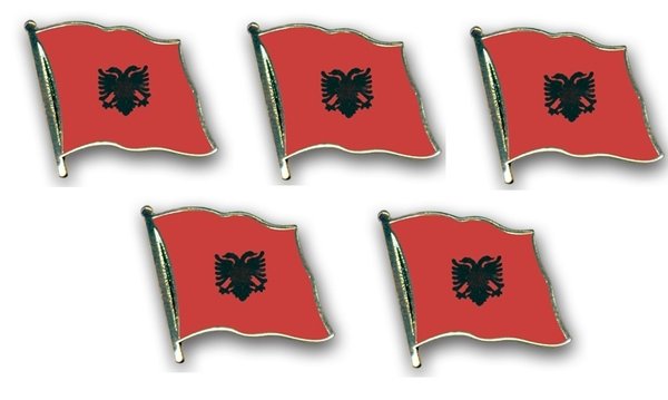 Albanien  Flaggenpin ca. 20 mm