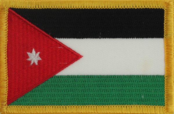 Jordanien  Flaggenaufnäher