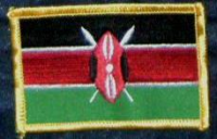 Kenia Flaggenaufnäher