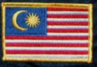 Malaysia  Flaggenaufnäher