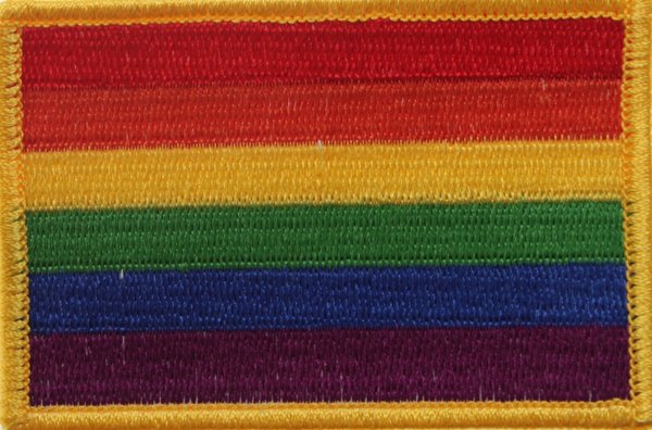 Regenbogen  Flaggenaufnäher