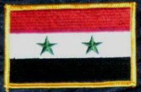 Syrien  Flaggenaufnäher
