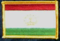 Tadschikistan  Flaggenaufnäher