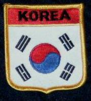 Südkorea  Wappenaufnäher
