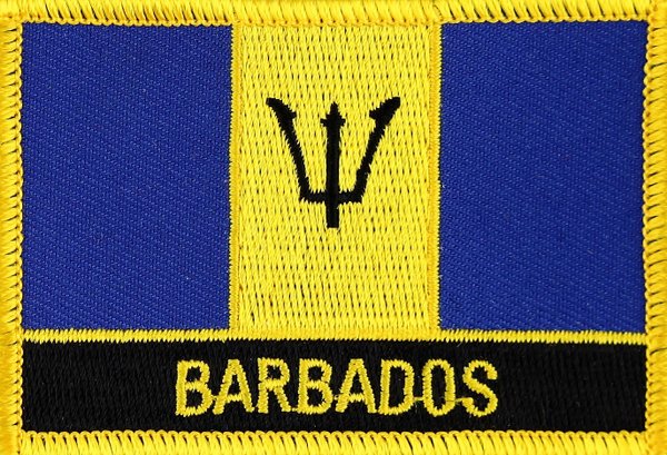 Barbados Flaggenpatch mit Ländername