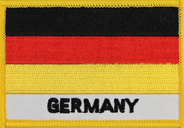 Deutschland Flaggenpatch mit Ländername
