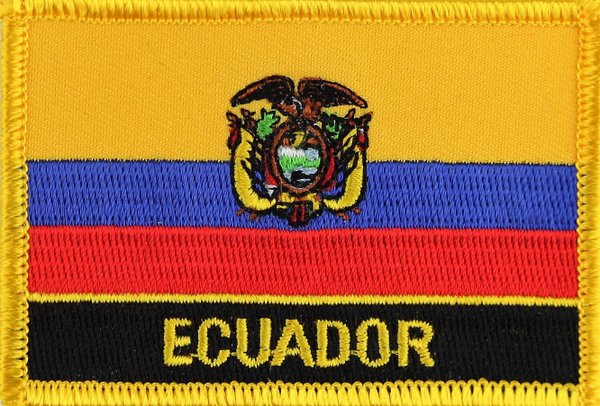 Ecuador Flaggenpatch mit Ländername