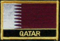 Katar Flaggenpatch mit Ländername