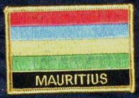Mauritius  Flaggenpatch mit Ländername