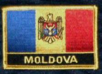 Moldau  Flaggenpatch mit Ländername