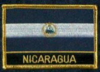 Nicaragua  Flaggenpatch mit Ländername