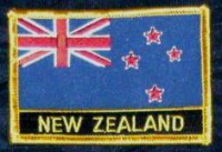 Neuseeland  Flaggenpatch mit Ländername