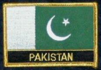Pakistan Flaggenpatch mit Ländernamen
