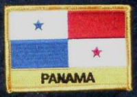 Panama Flaggenpatch mit Ländernamen
