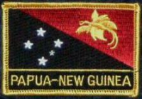 Papua Neuguinea Flaggenpatch mit Ländernamen