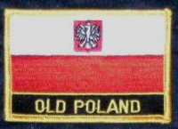 Polen mit Wappen Flaggenpatch mit Ländernamen