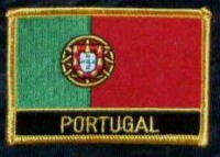 Portugal Flaggenpatch mit Ländername