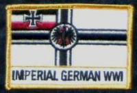 Reichskriegsflagge Flaggenpatch mit Ländernamen