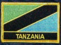 Tansania Flaggenpatch mit Ländername