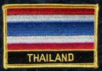 Thailand  Flaggenpatch mit Ländernamen