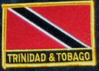 Trinidad und Tobaga  Flaggenpatch mit Ländernamen