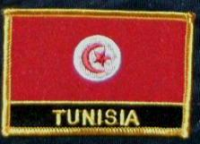 Tunesien  Flaggenpatch mit Ländernamen