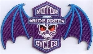 Motorrad Ride Free 2 Aufnäher