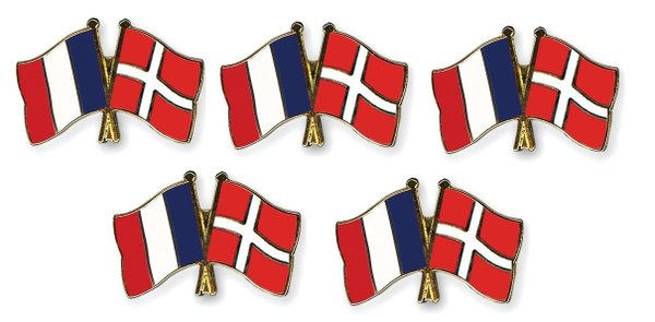 Frankreich - Dänemark Freundschaftspin